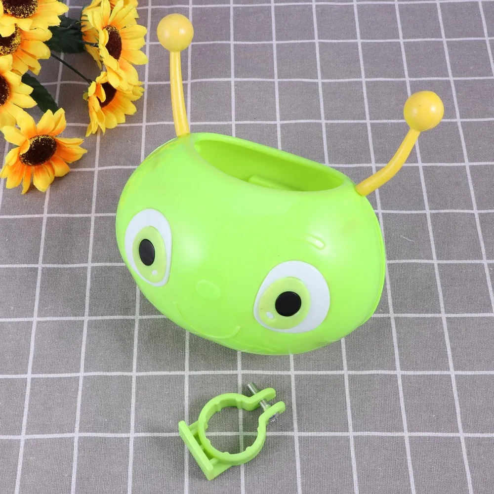 

Children Scooter Basket Worm Pattern Scooter Front Handlebar Carrier Rack (Green)