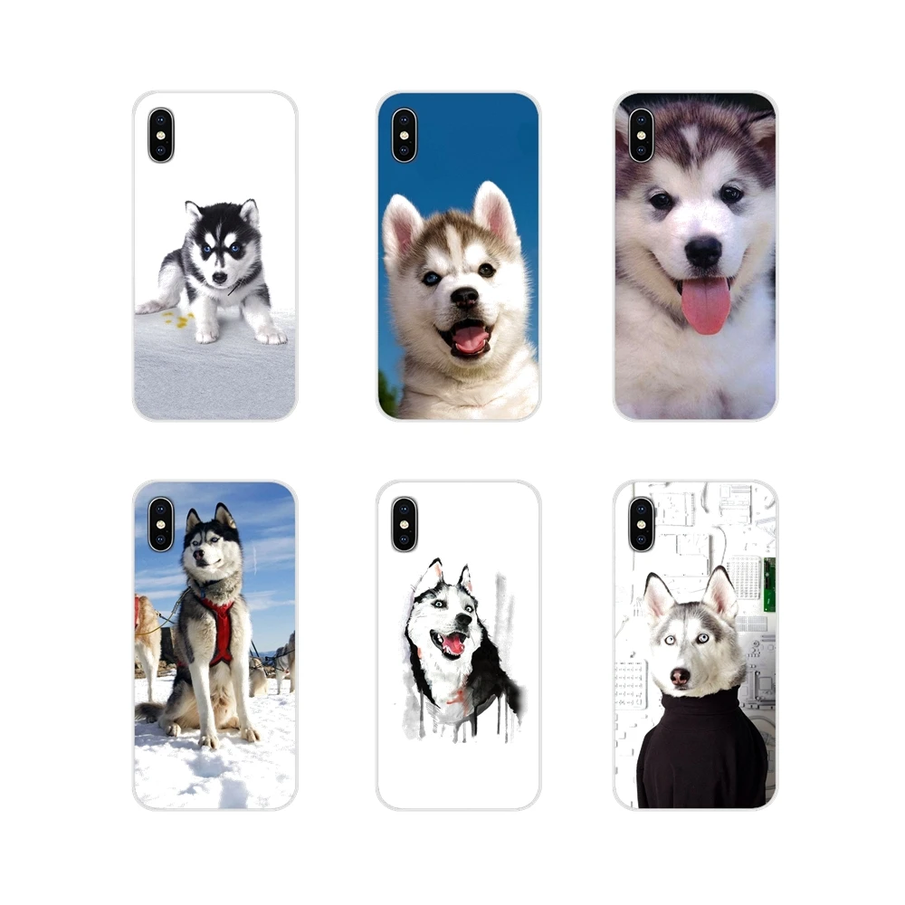 Accessories Phone Cases Covers For Samsung A10 A30 A40 A50 A60 A70 Galaxy S2 Note 2 3 Grand Core Prime Christmas Dogs Husky | Мобильные