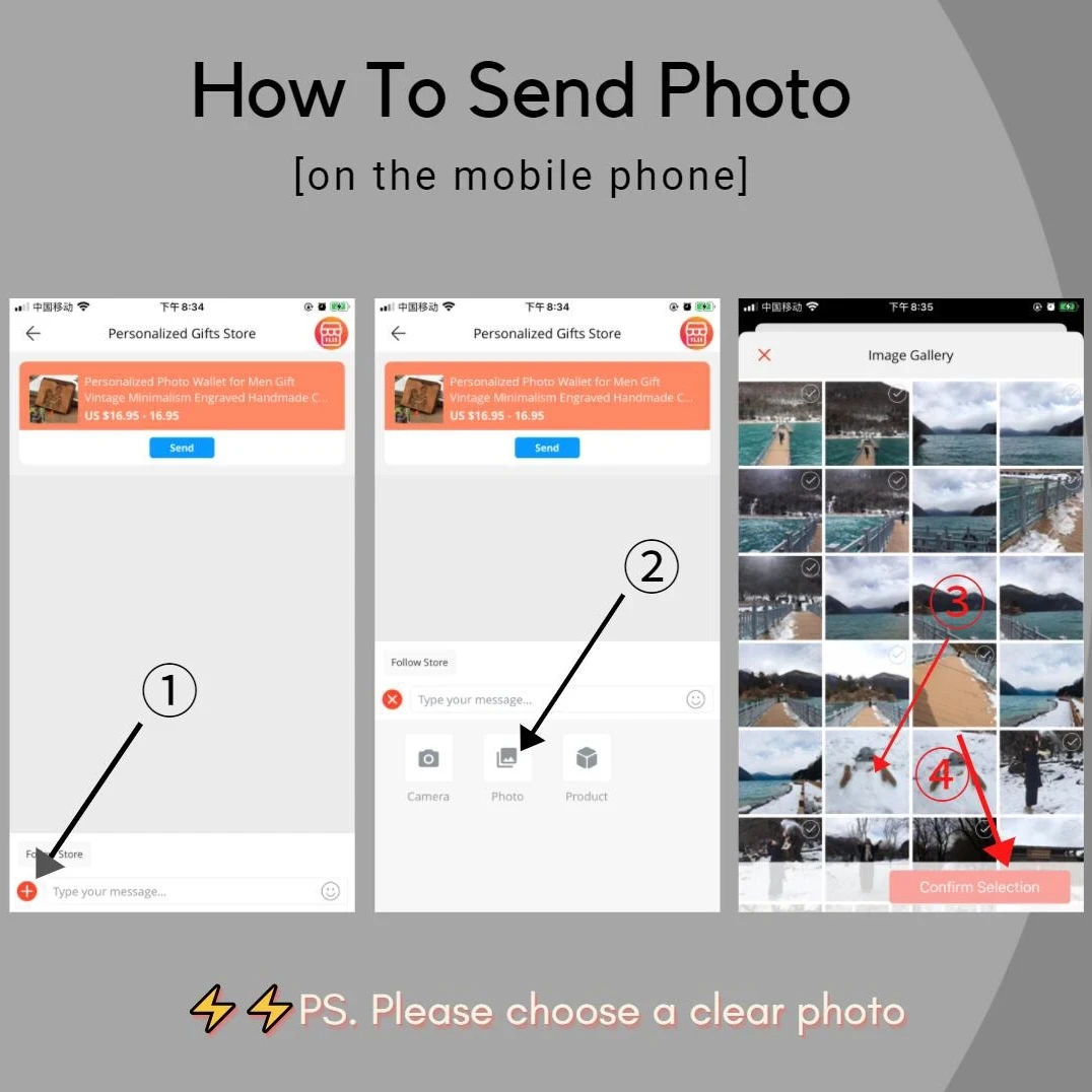 

Men Short Slim Wallet with Zipper Coin Pocket Personalized Trifold Wallets for Him/Her Custom Photo Text Gift for Father's Day