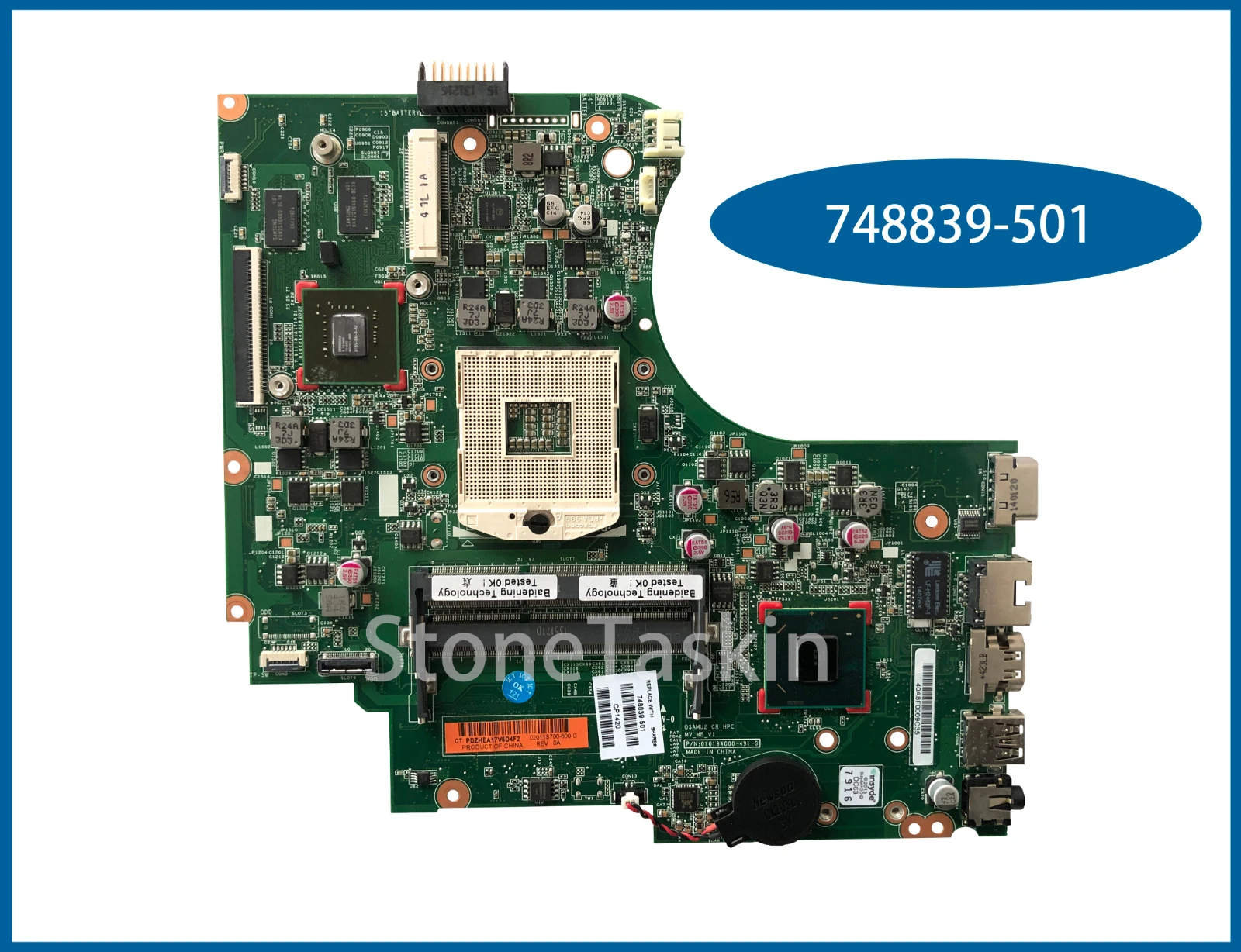 Оригинал 748839-501 для HP 15 15-D 250-G2 материнская плата ноутбука N15V-GM-S-A2 HM76 DDR3 100%