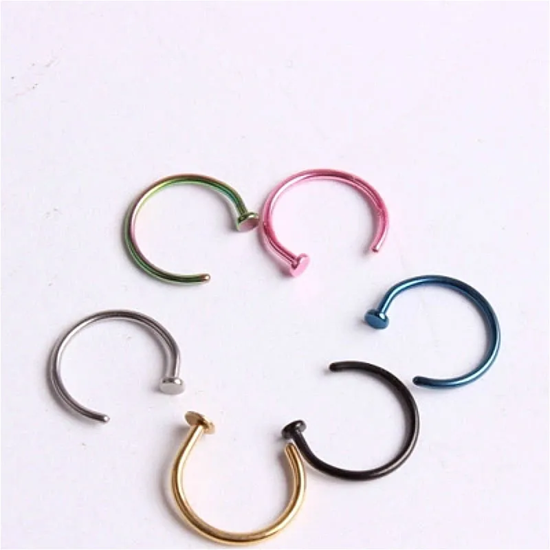 Кольцо для носа имитация кольца губ C образный зажим пирсинга кольцо женское