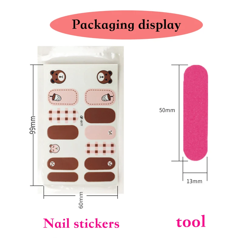 

14 posts, multiple colors, gradients, full stickers, anti-speaking nail stickers