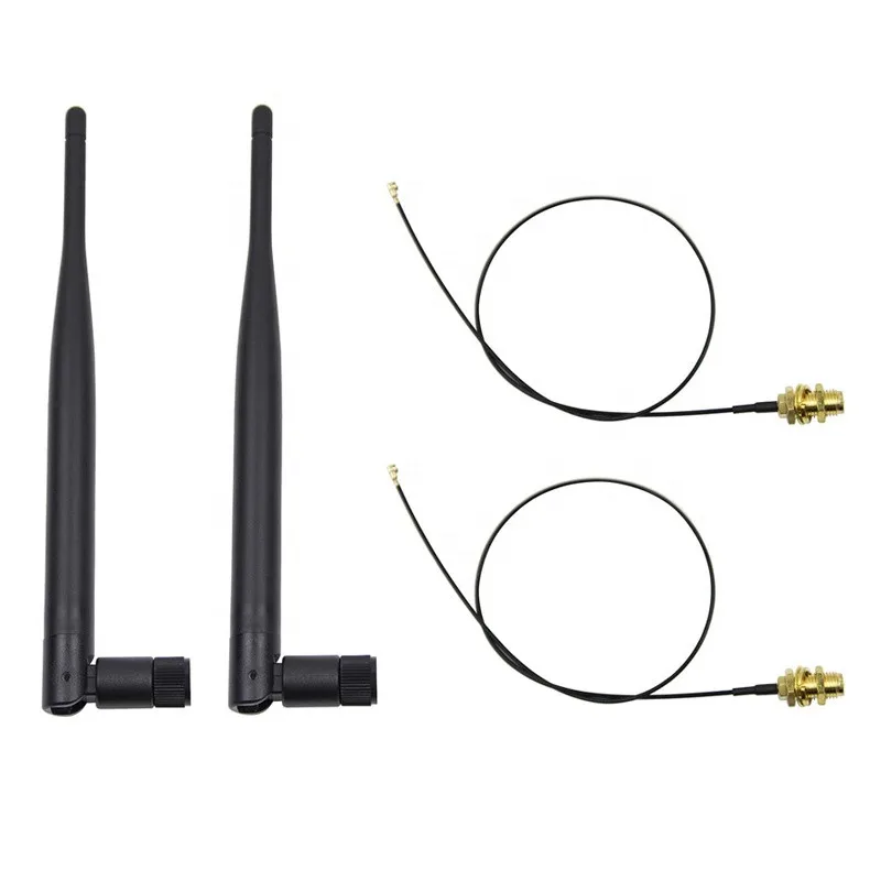 

ANNXIN Communication Cable Accepts Custom Size IPEX U.Fl to RP SMA Female Feeder 3Dbi 5Dbi Antenna Jumper Cable