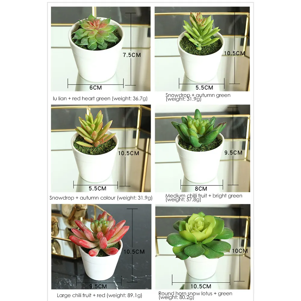 Искусственные растения цветочный горшок имитация суккулентов мини бонсай в