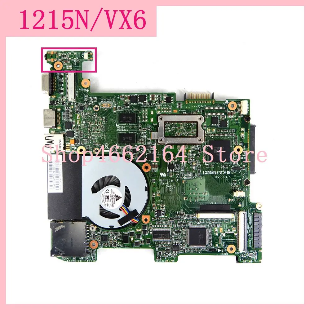 Материнская плата 1215N/VX6 для ноутбука ASUS EEE PC 1215N 1215 материнская 100% протестирована