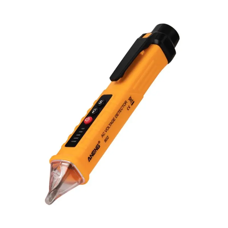 

Multi-function AC Voltage Detector Induction Test Pencil Sound/Light Alarm AC / 12~1000V Non-Contact Voltage Detector