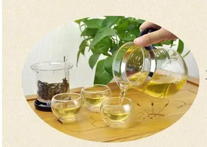 Чайный горшок элегантная чашка стеклянный цветочный чайник чайная Linglong