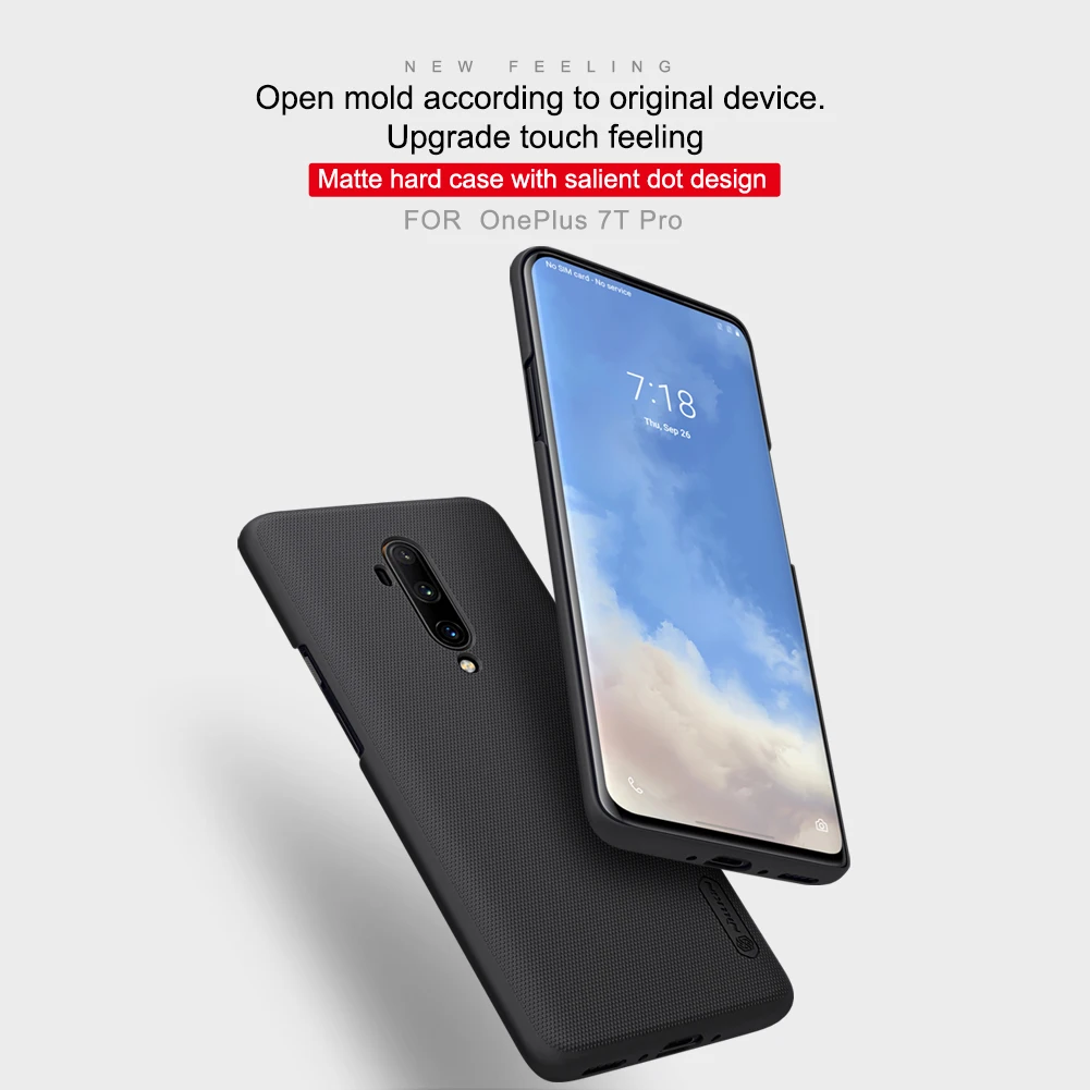 Чехол Nillkin для OnePlus 7T Pro матовый корпус телефона тонкий жесткий чехол