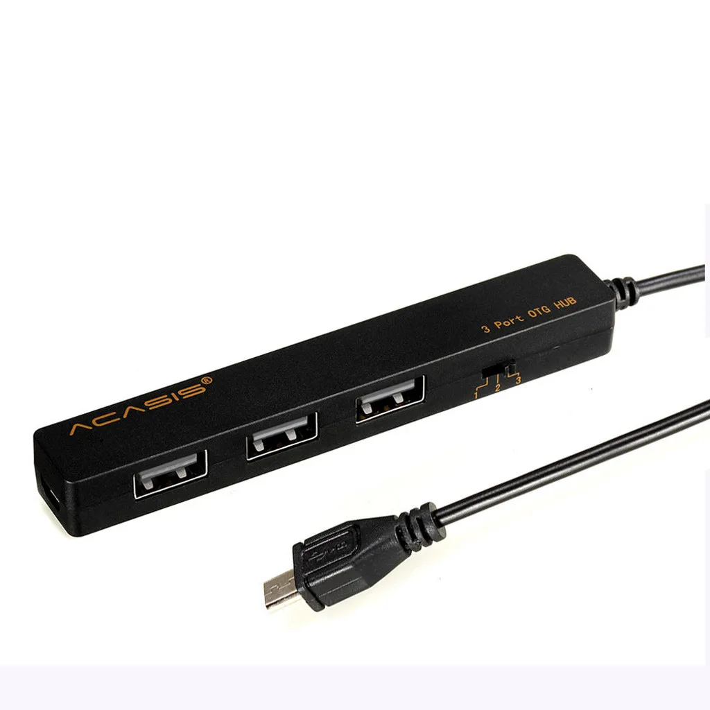 Цифровые кабели ACASIS 3 USB 2 0 OTG зарядный кабель концентратор PAR Sam sung Android Ta N7J4 адаптер