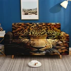 Эластичный чехол для дивана домашний Декор Пользовательские 3D принт джунгли дикий Животные для диванов Гостиная Спальня лев тигр кожаный диван 1234-местный