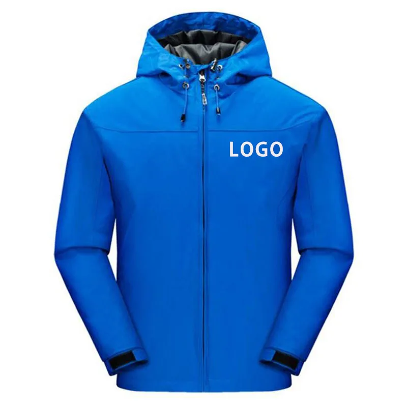 Мужская водонепроницаемая быстросохнущая куртка с логотипом на заказ одежда для