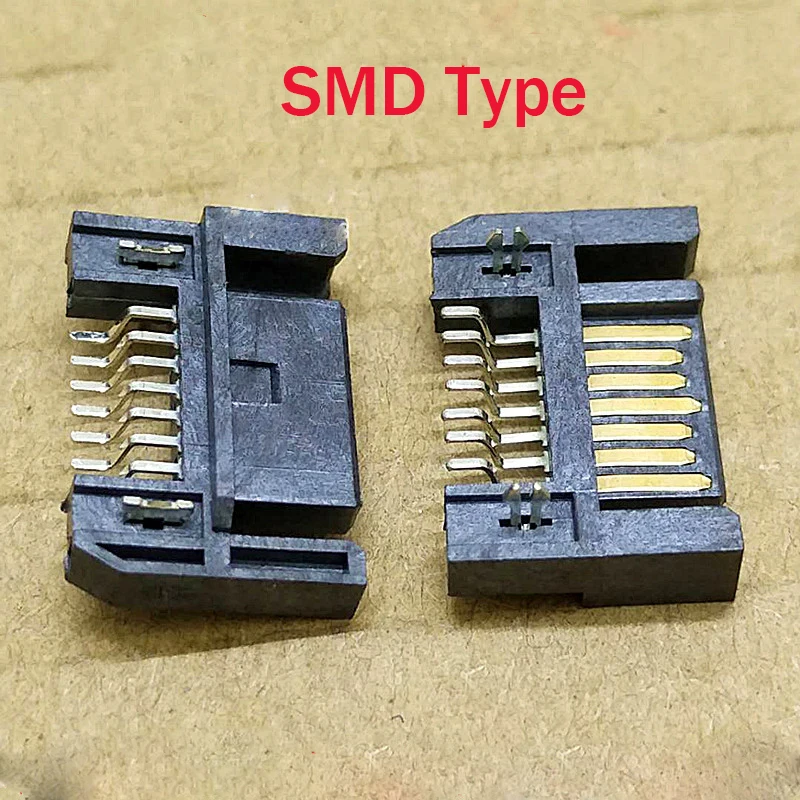 Разъем SATA 7P 10 шт. 7-контактный разъем интерфейса для жесткого диска DIP/SMD |
