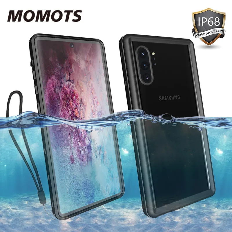 MOMOTS IP68 водонепроницаемый чехол для Samsung Galaxy Note 9 Примечание 10 Plus противоударный 20