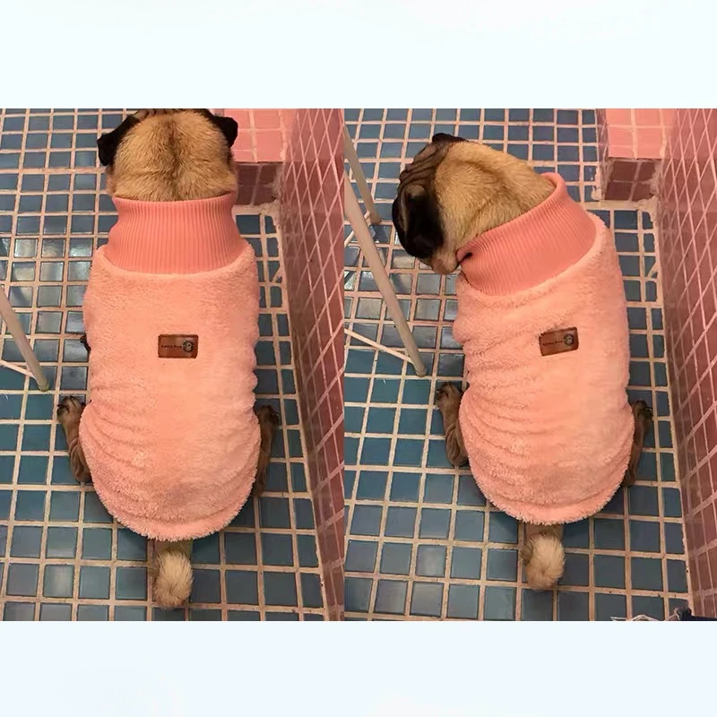 Шерстяная куртка в стиле французского бульдога модное пальто зимняя теплая