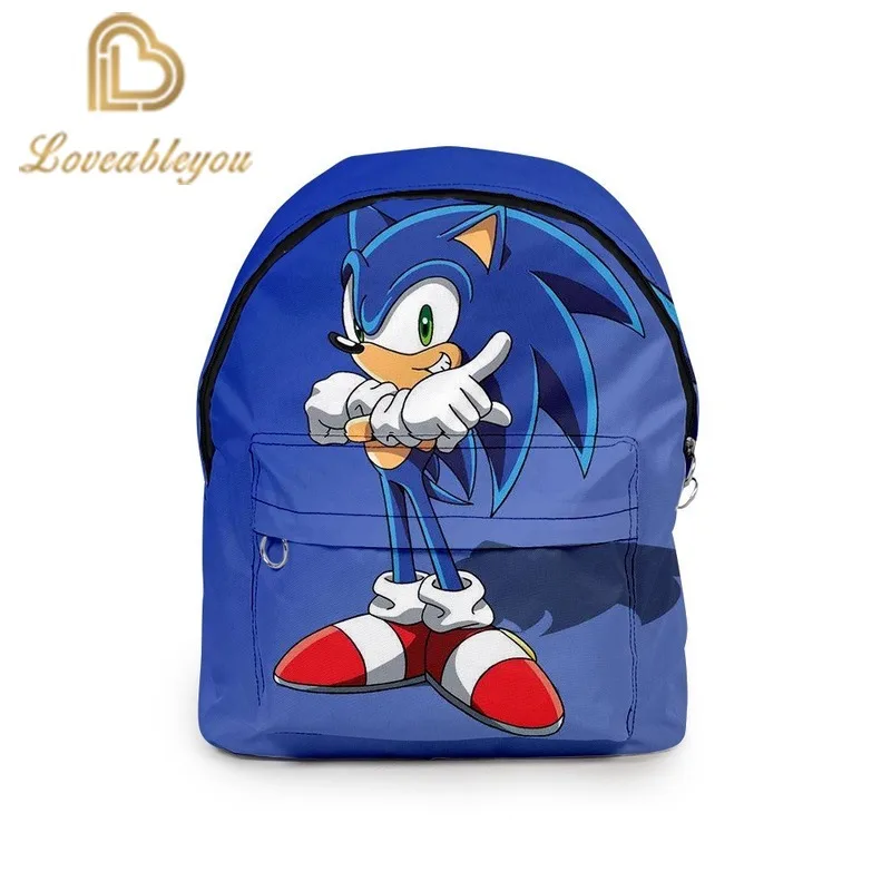 

Sonic The Hedgehog 3d Print Backpacks Men Women School Bags Multi Pocket Travel Bags Teenage Unisex Backpack Shoulder Bag