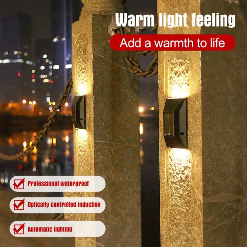 

1/2pcs Solar LED Light IP65 Waterproof Solar Night Light Outdoor Wall Lamp Spotlight Outdoor Garden Wall Lamp Home Decoration
