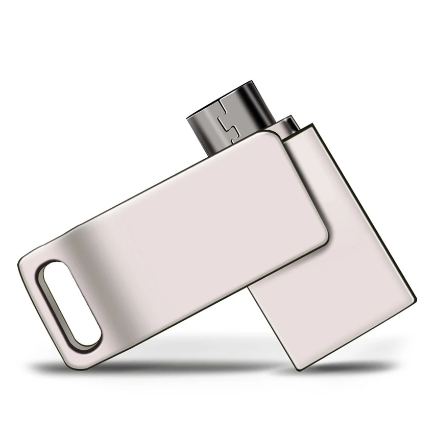 

32G 64G USB 2.0 Dual OTG Flash Drive U Disk Waterproof Metal for Andriods Micro USB SmartPhone Memory Stick Thumb