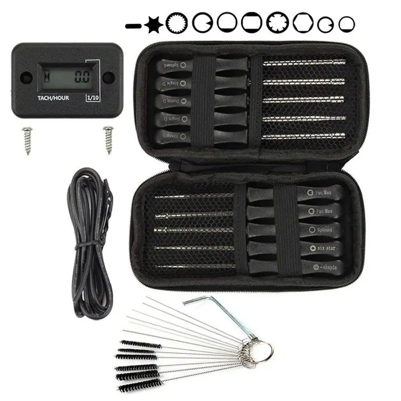 Тахометр + (упаковка из 10) инструмент для настройки карбюратора набор общего 2