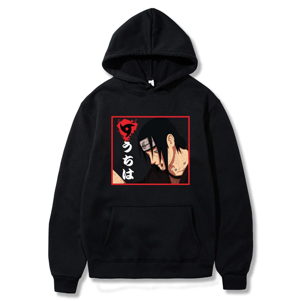 

Japanse Anime Uchiha-Itachi-Sasuke Hoodies Sweatshirt Manga Streetwear Pullovers Jumper Teens Men/Female Long Sleeve Top