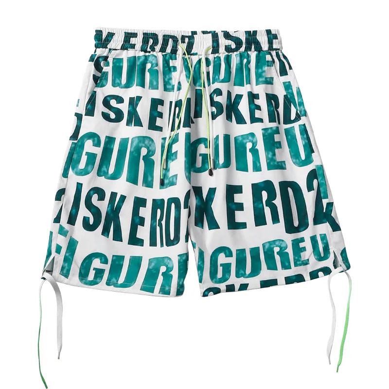 

2021 Summer New Style Shorts Handsome Personality Fancy Five-point Pants American English Beach Pants