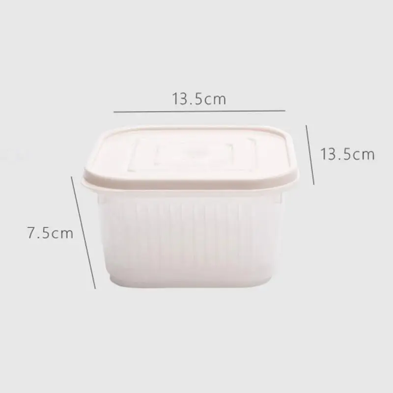 

3 Colors Onion Fresh Storage Box Storage Ginger Garlic Fruit Sealed Box Drain Box Refrigerator Transparent Kitchen Accessories