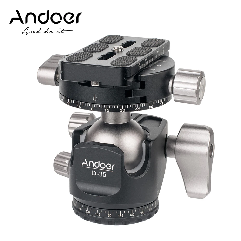 

Низкопрофильная панорамная головка Andoer для штатива из алюминиевого сплава с ЧПУ для Canon Nikon Sony DSLR