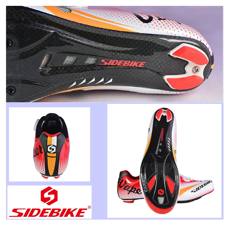 Белые кроссовки для велоспорта SIDEBIKE из углеродного волокна сверхсветильник