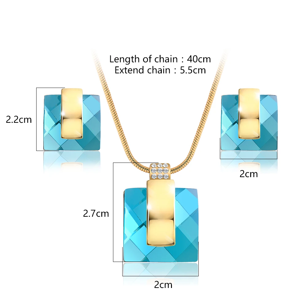 Роскошные геометрические Подвески с австрийским кристаллом Венского