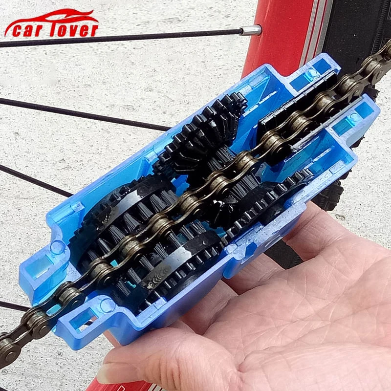 Портативный очиститель велосипедной цепи прибор для чистки велосипеда скребок