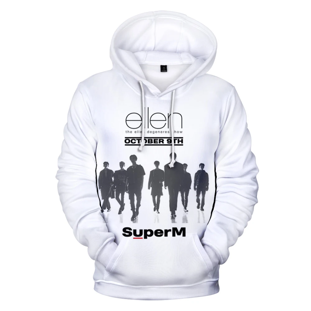 

19 years fashion men's 3D hoodies SuperM casual autumn men's / women's 3D Harajuku Sweatshirt SuperM hooded sportswear xxs-4xl
