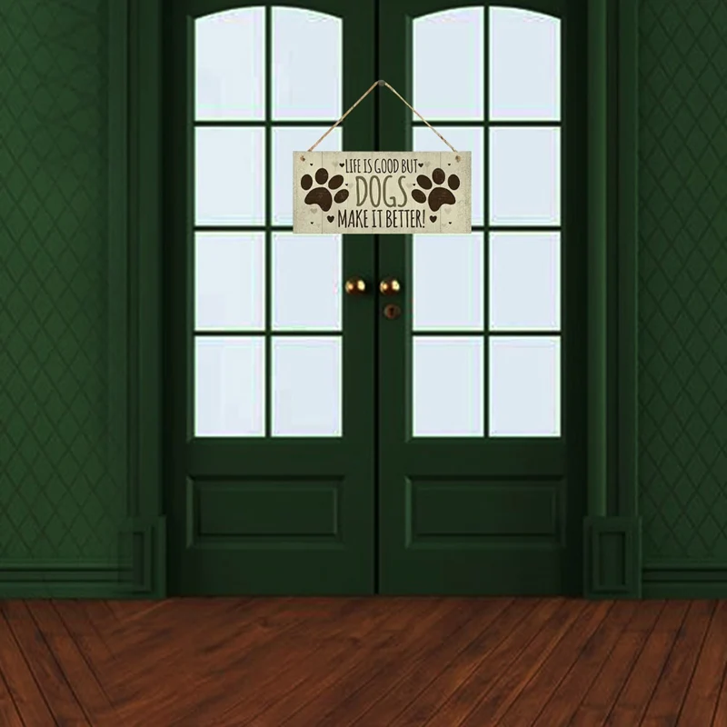 Жетоны для собак прямоугольные деревянные домашних питомцев аксессуары милые