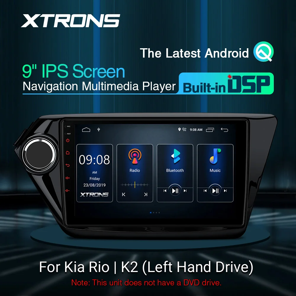 Автомобильный мультимедийный плеер XTRONS на Android с 9 &quotэкраном GPS DSP для Kia Rio 5 door Sedan