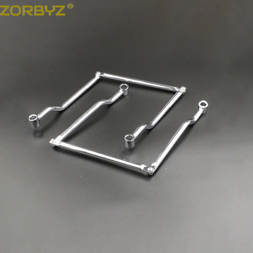 ZORBYZ хромированная мотоциклетная стальная Регулируемая седельная сумка