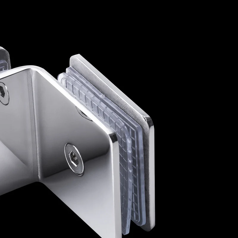 Хромированный зажим из нержавеющей стали с фиксированным стеклом 304 для ванной