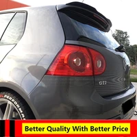 for vw mk5 gti hatchback spoiler high quality abs plastic gloosy black car tail wing decoration rear roof lip spoiler universal