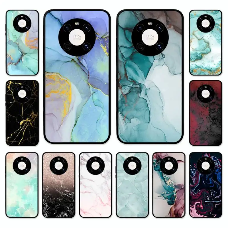 

Vintage Marble Phone Case For Huawei Nova 7 Se 5 3i 3e 3 2 5i Mate 10 20 Lite 30 40 Pro 20x 9 Cover