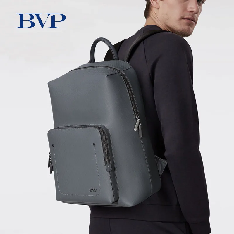 Новый BVP бренд из натуральной кожи 13 &quotРюкзак Для Ноутбука Мужской рюкзак