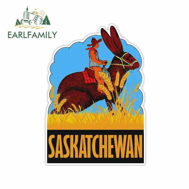 

EARLFAMILY 13 см x 9,4 см для Саскачевана, красивые автомобильные наклейки, забавная наклейка, виниловый материал, водонепроницаемое украшение для ...