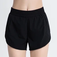 casual shorts women gym push ups fitness jogging workout fake two piece shorts ladies loose sweatpants breathable fashion shorts