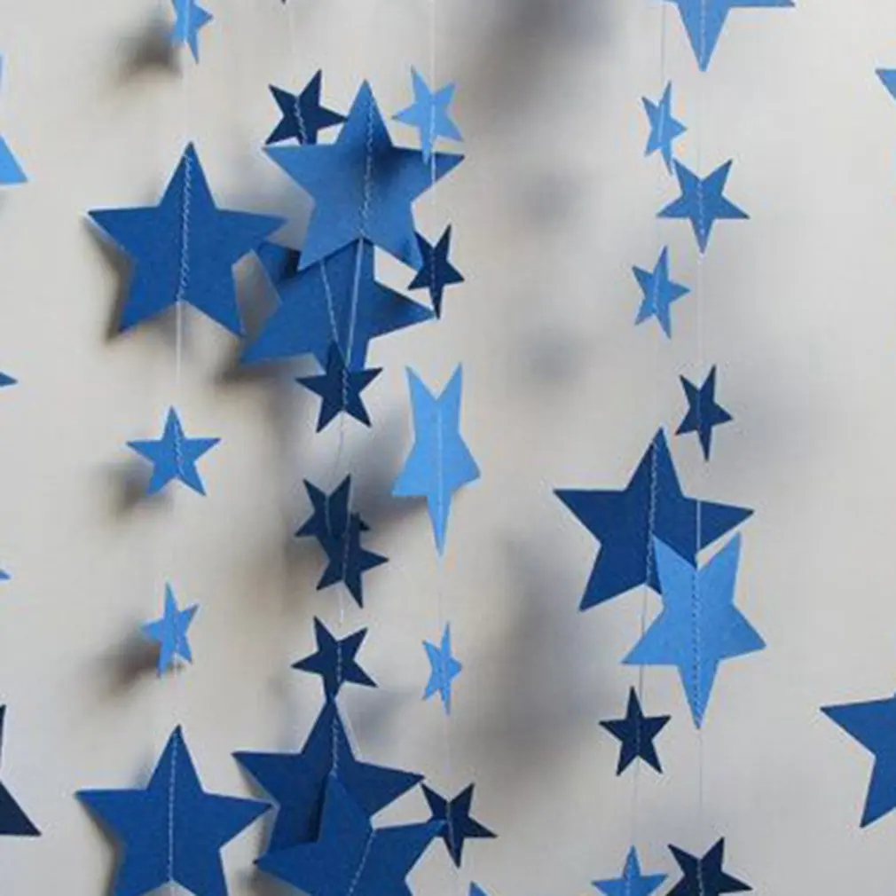 Гирлянда из звездочек своими руками из бумаги