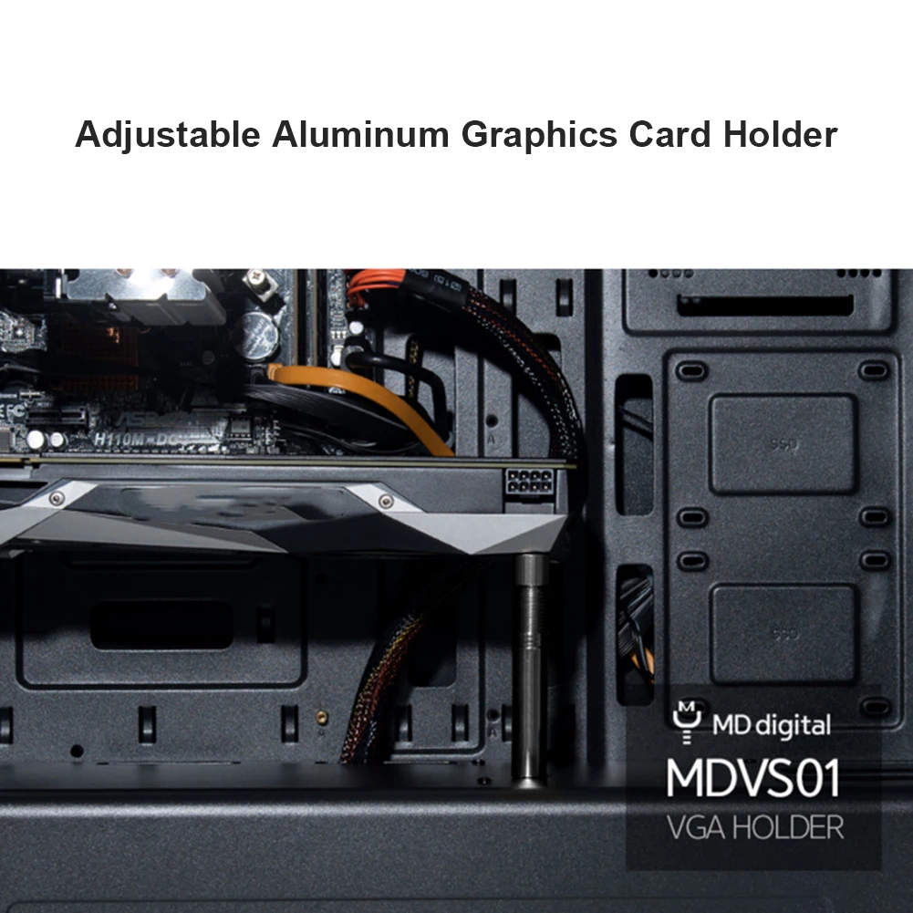 Desktop Graphics Card Support GPU Brace Adjustable Aluminum Video Card Sag Holder Rotary Magnetic Suction Bracket PC Accessories