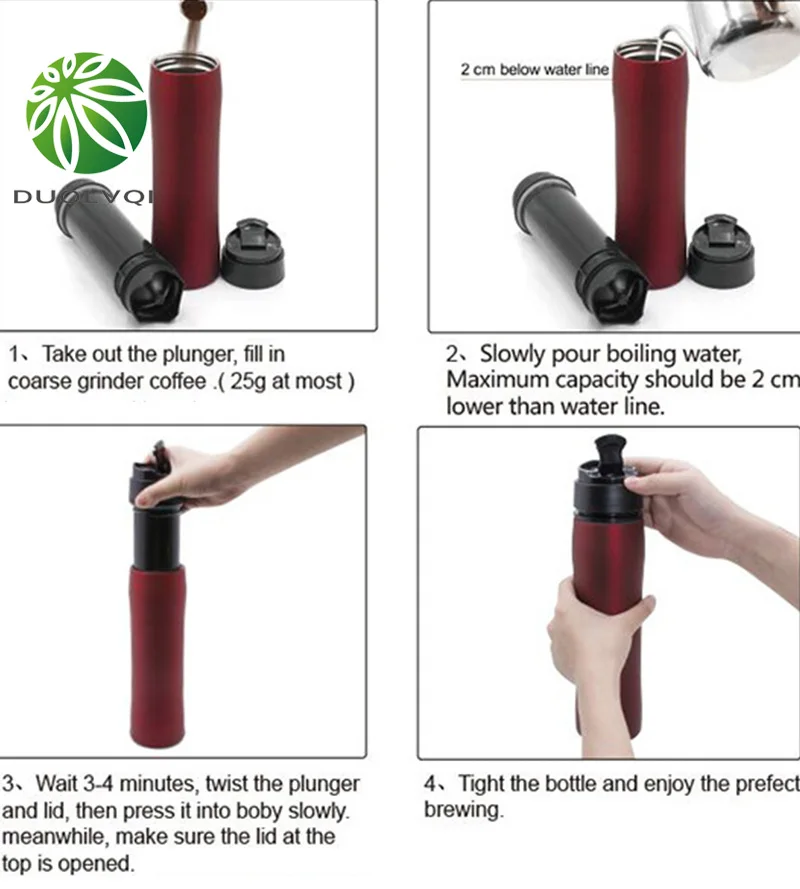 Портативная изоляционная кастрюля для французского пресса фильтр из