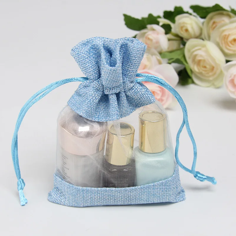 Холщовый мешочек упаковочные мешочки органза свадебный подарок рождественский