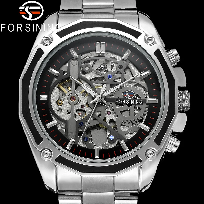 Часы наручные FORSINING Мужские механические автоматические армейские спортивные