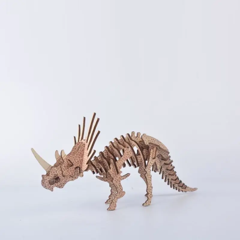 Моделирование 3D модель динозавра деревянная сборка головоломки разборка головоломки Дети интеллект развивающие игрушки Детский подарок Q6PD