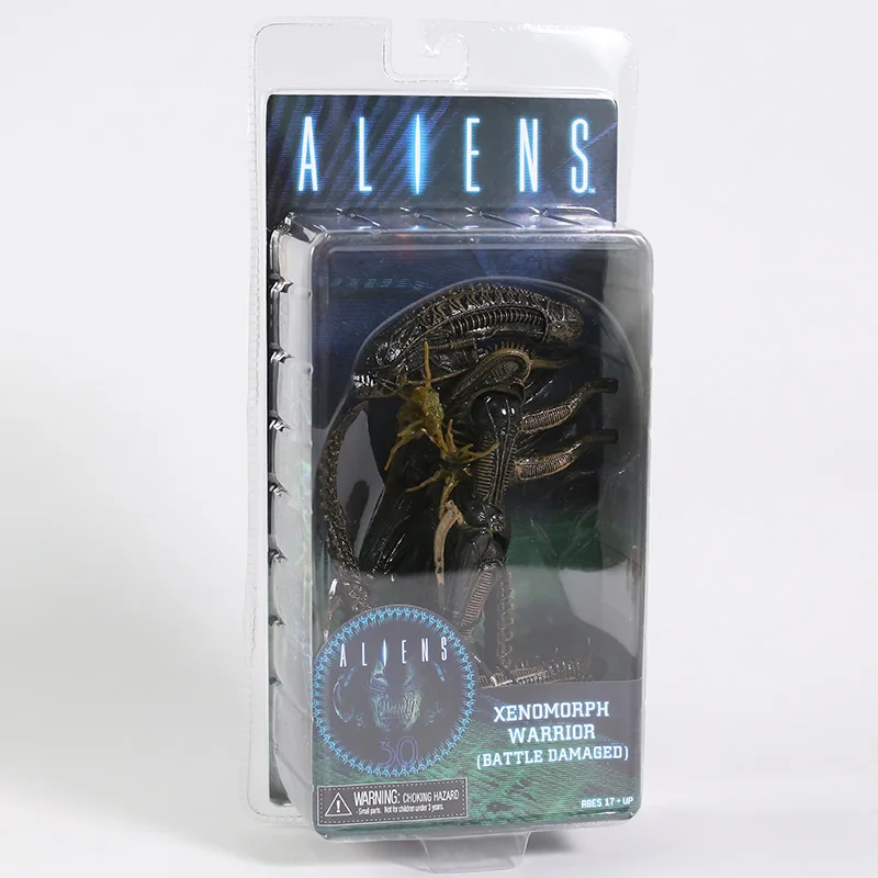 Инопланетянин NECA Xenomorph Warrior Battle коллекция экшн-фигурок с поврежденным