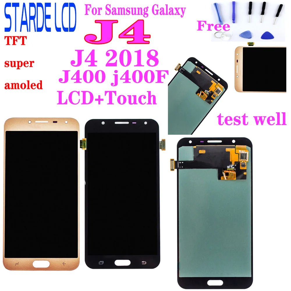 Super Amoled для Samsung Galaxy J4 2018 J400 j400F SM J400M/DS ЖК дисплей J400F/DS Замена сенсорного