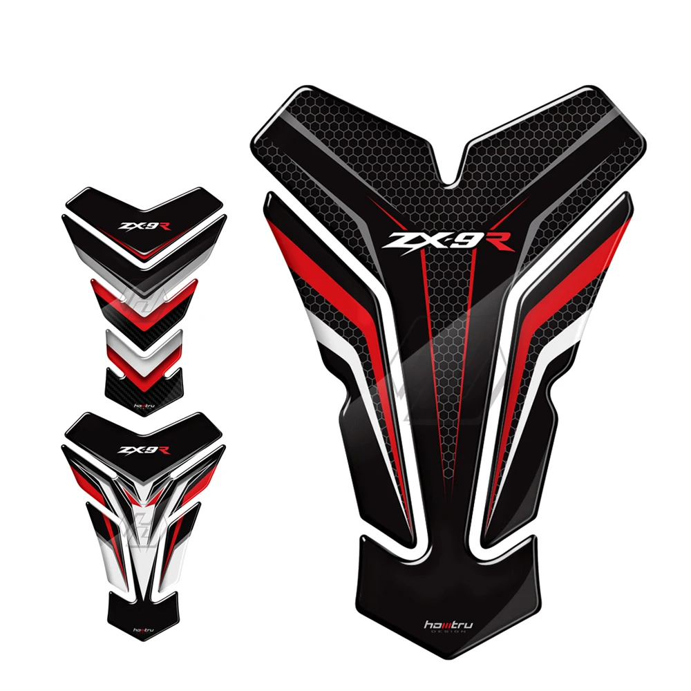 

NEW 3D Motorcycle Tank Pad Protector Sticker Case for Kawasaki ZX9R ZX-9R Tankpad