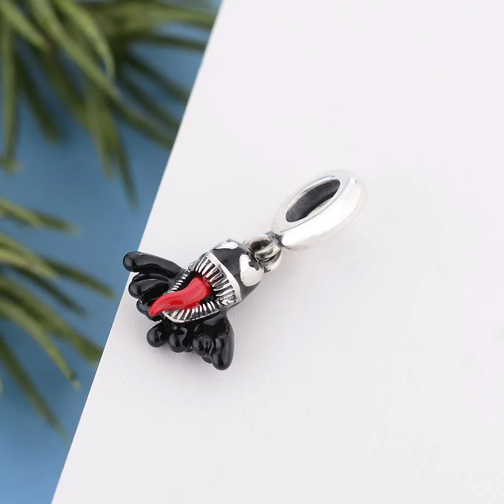 Женский браслет-Талисман из серебра 925 пробы с черной эмалью | Украшения и