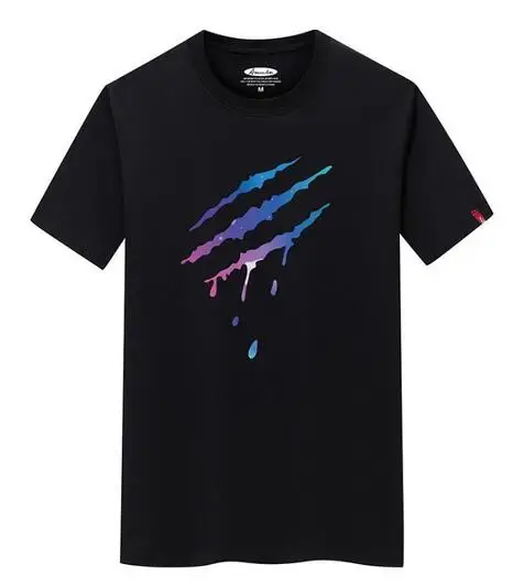 

men's loose round neck summer print half-sleeved t-shirt